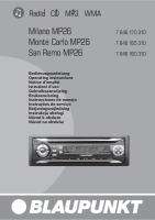 Blaupunkt San-Remo-MP-26 - Owners Manual